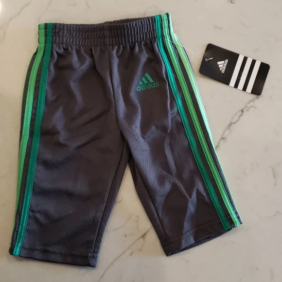 Adidas Track Pants baby boy 3m grey green - Picture 1 of 4